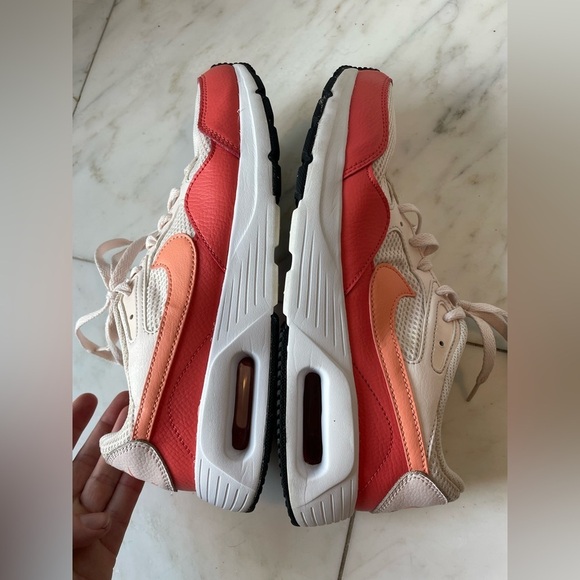 Nike, women’s 9.5, Air Max, coral pink white running walking active comfort shoe - Picture 7 of 10